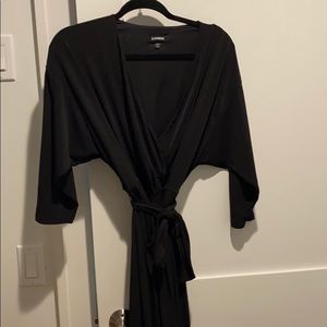 Express black jumpsuit size L